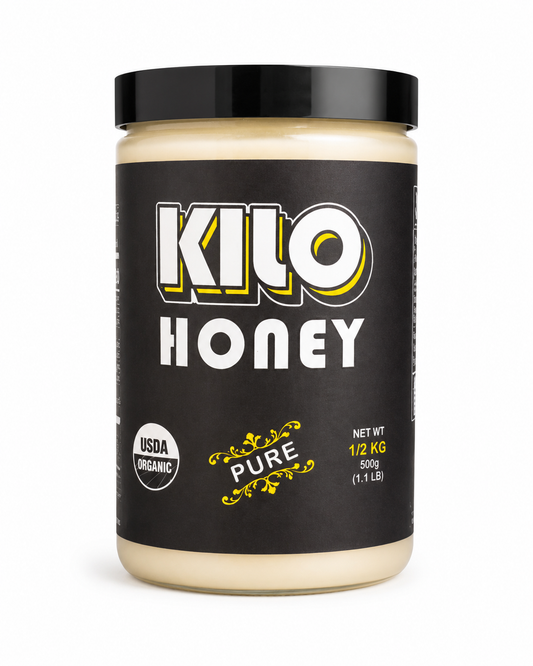100% Organic Raw White Honey